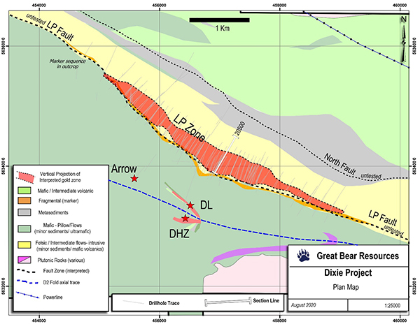 Location of drill sections provided as section figures in this release.