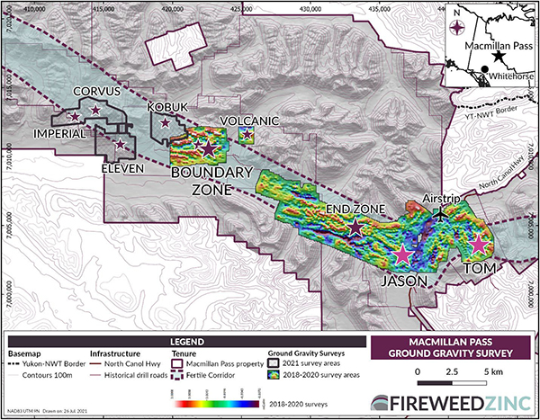 Map 3: Tom East 2021 drilling