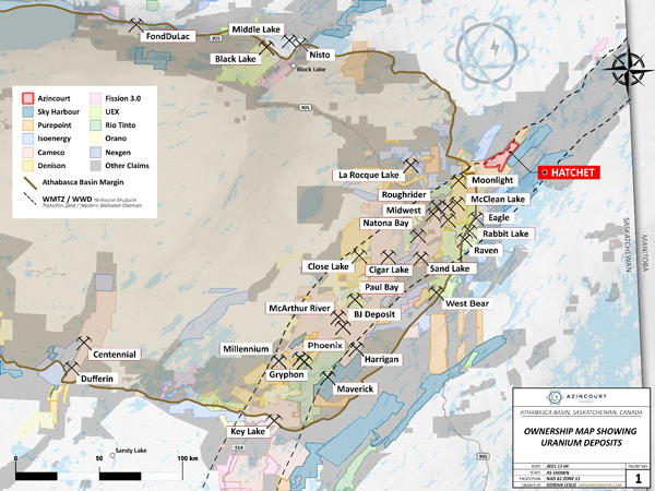 Location of Hatchet Lake project